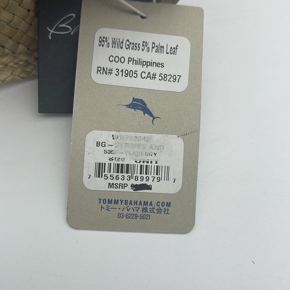 Tommy Bahama Pink and Cream Woven Clutch - Picture 8 of 9